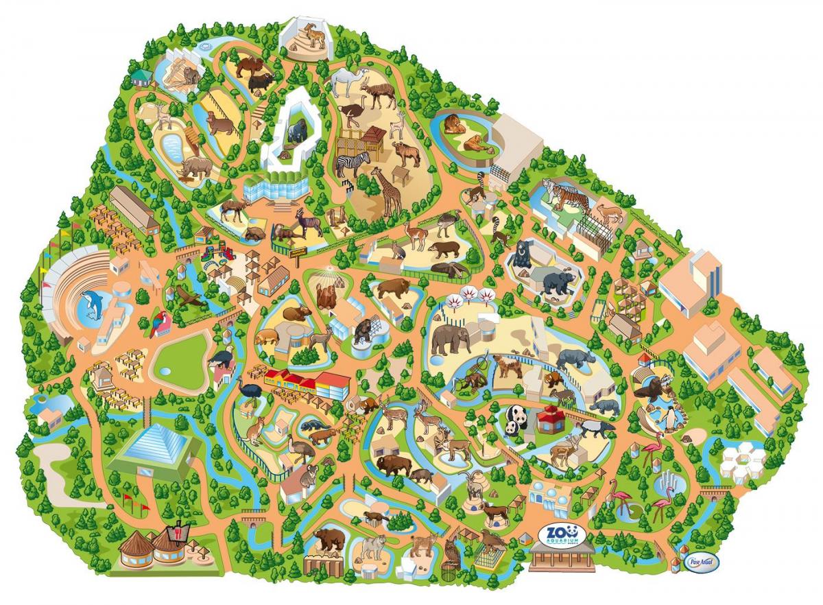 map of Madrid zoo