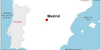 Map of capital of Spain