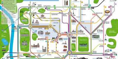 Bus Madrid map