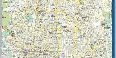 Street map of Madrid city centre