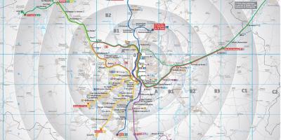 Madrid transit map