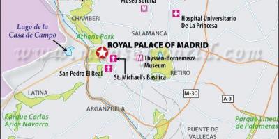 Map of real Madrid location