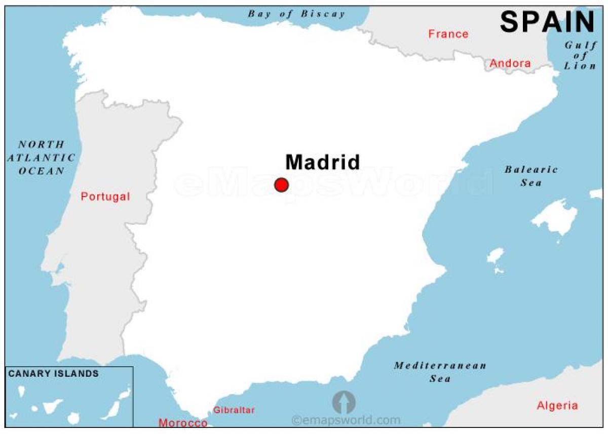 map of capital of Spain