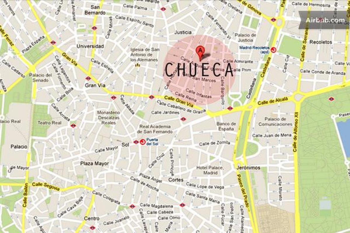 Madrid chueca map