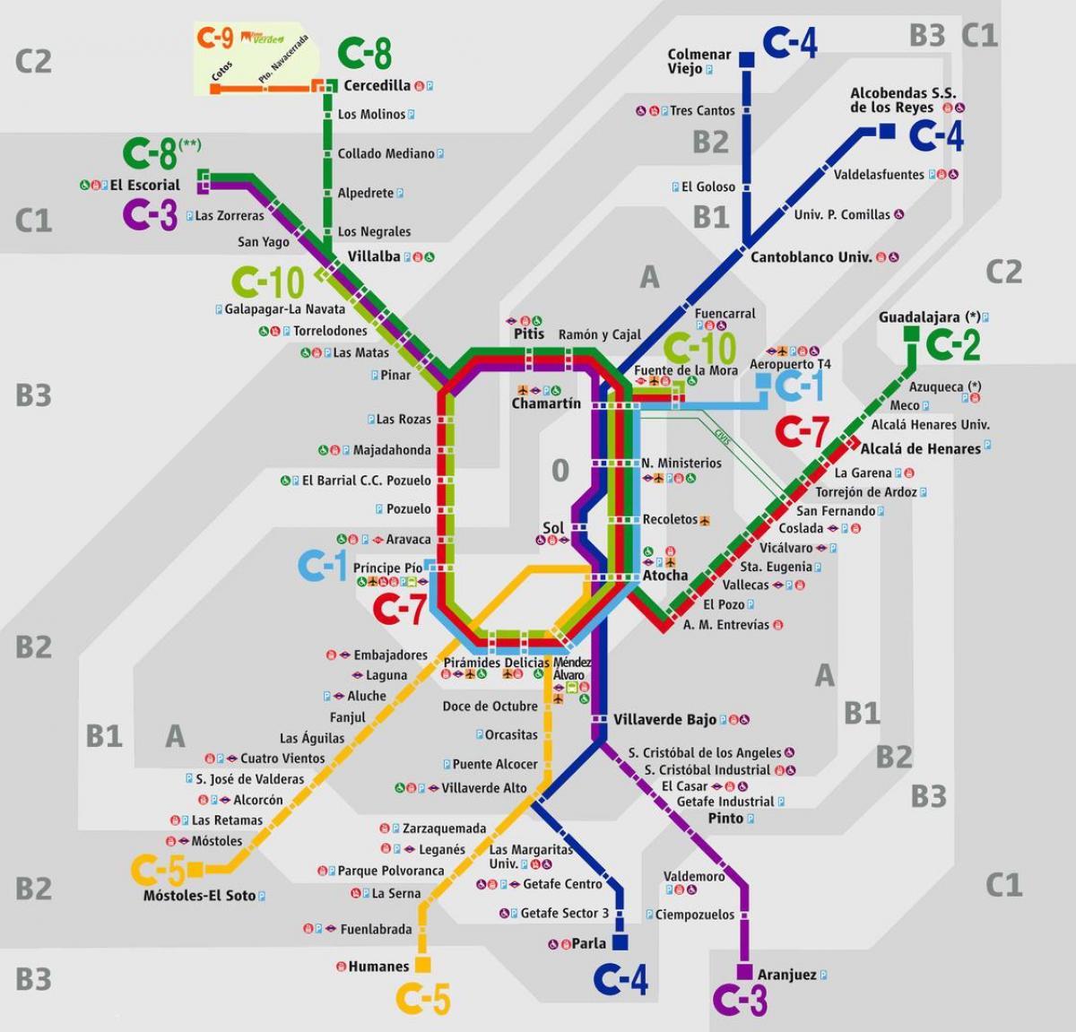 map of Madrid atocha railway station
