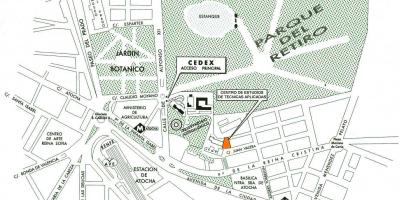 Map atocha station Madrid