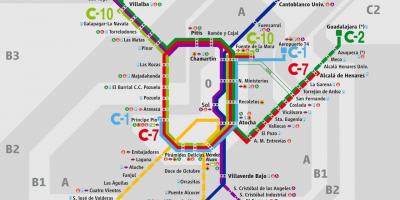 Map of Madrid atocha railway station