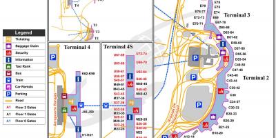 Madrid international airport map