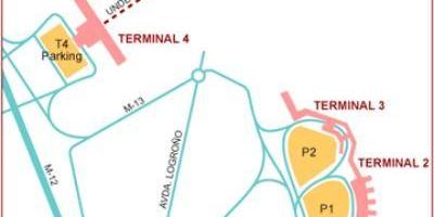 Madrid airport terminal map
