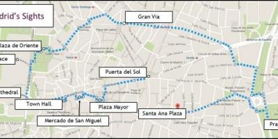 Madrid walking map
