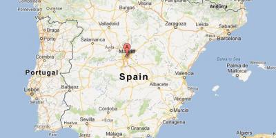Madrid Spain world map