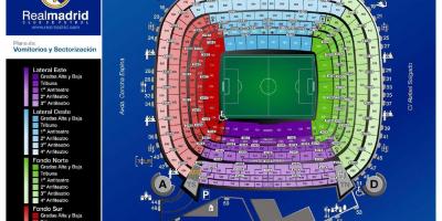 Map of real Madrid stadium